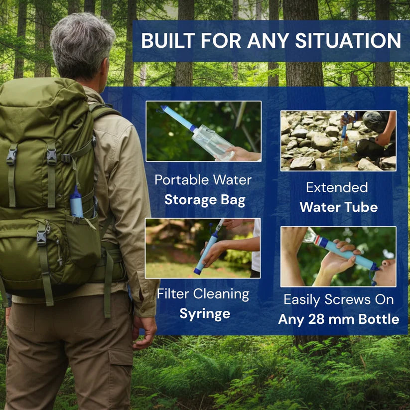 HYDRA-X1 Water Filter Straw (400 gal)